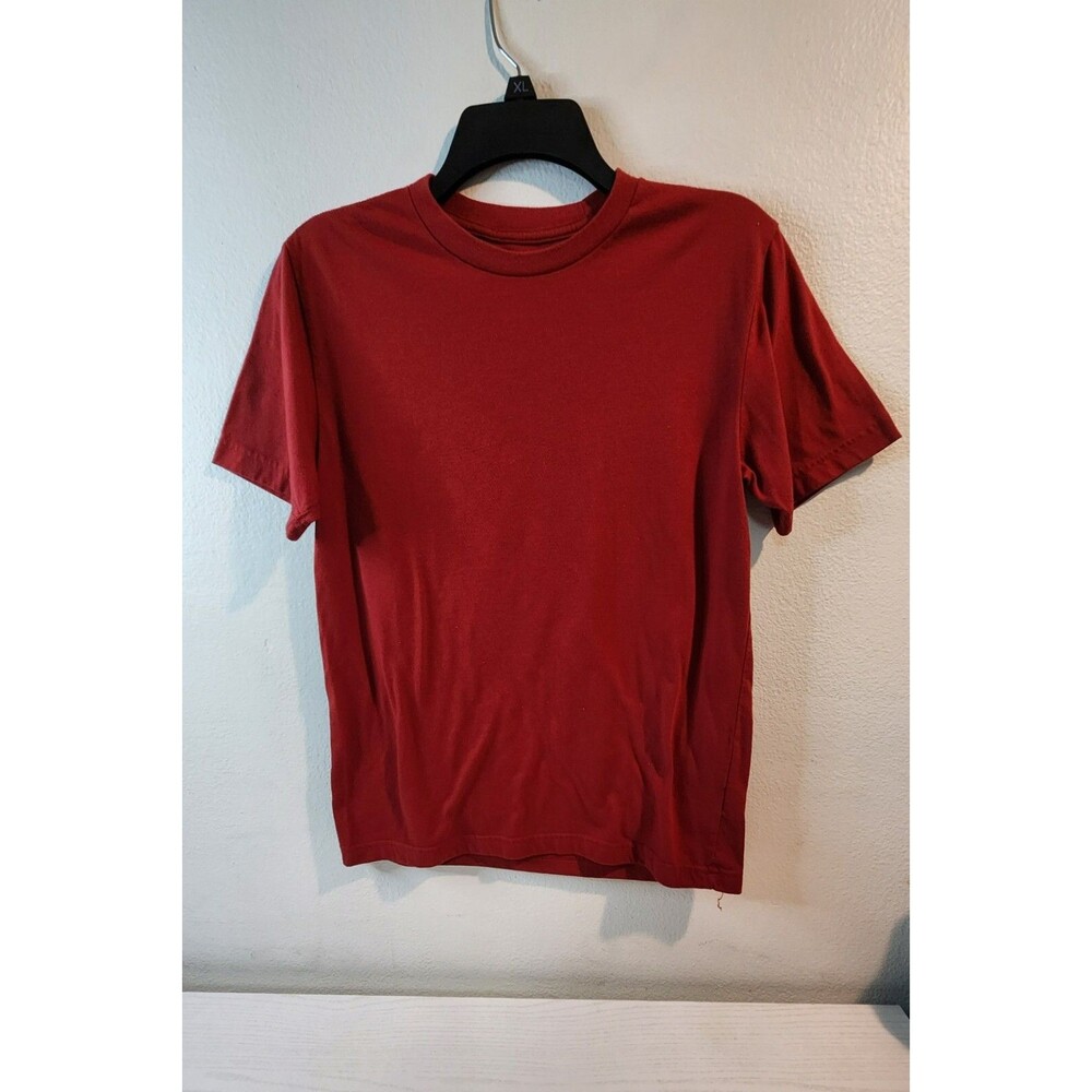 George Men's size small Crew Neck Short Sleeve Cotton T-Shirts color red